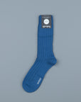 Frans Boone x Pantherella Packington Merino wool socks Deep Blue