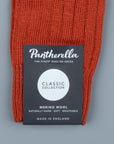 Frans Boone x Pantherella Packington Merino wool socks Russet