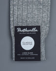 Pantherella Hamada Linen cotton Pewter socks