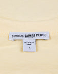 James Perse Crew Neck Tee Naples Yellow Pigment