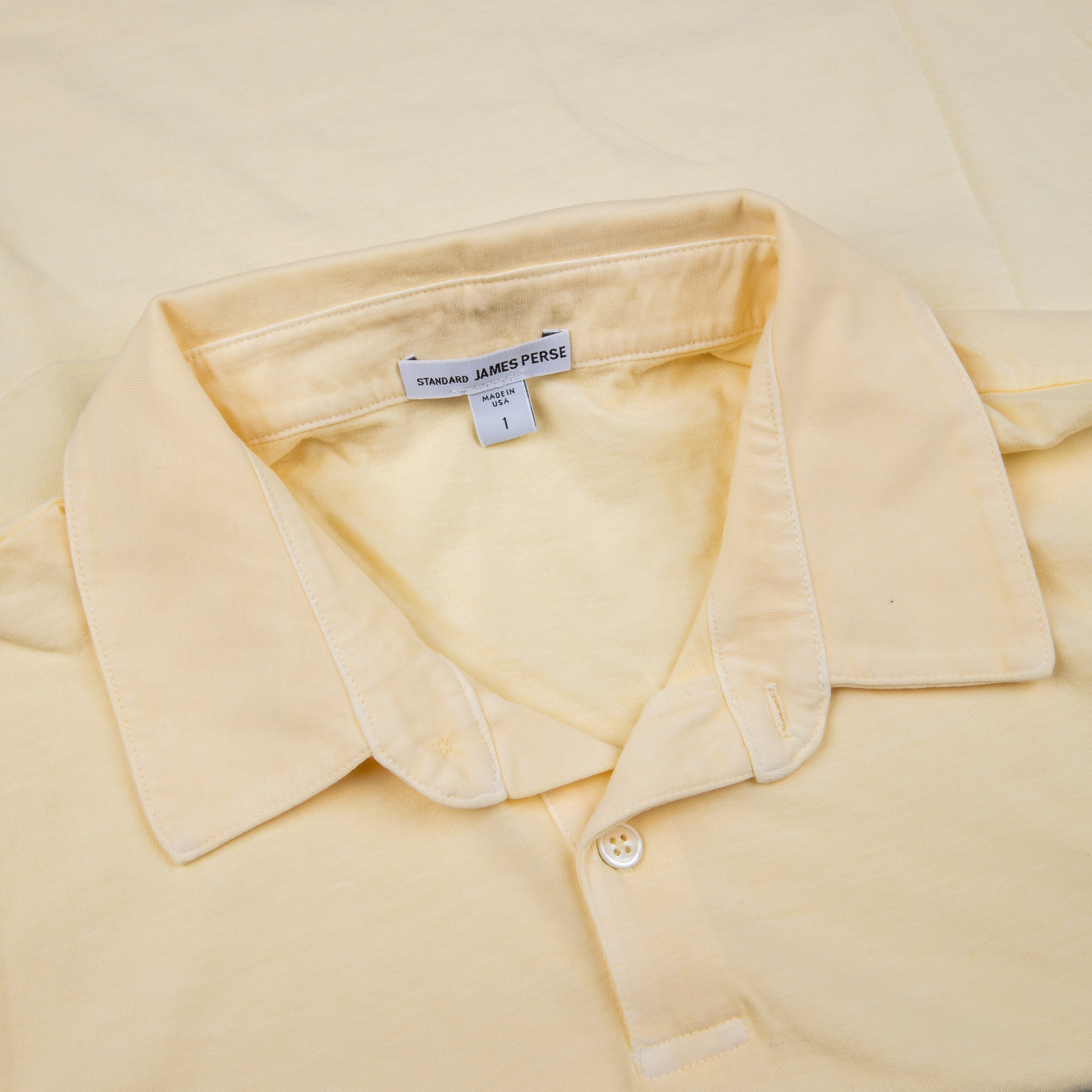 JAMES PERSE イエロー ポロシャツ サイズ3 James Perse Revised Polo Naples Yellow Pigment – Frans Boone Store