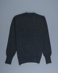 William Lockie Oxton Cashmere V-Neck Charcoal