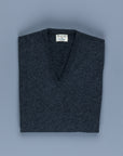 William Lockie Oxton Cashmere V-Neck Charcoal
