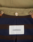 Cohérence Corb II Coat Gabardine Green