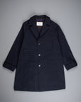 Cohérence Corb II Coat Gabardine Dark Blue