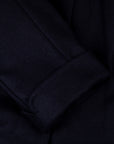 Cohérence Corb Melton Jersey Overcoat Dark Blue