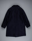 Cohérence Corb Melton Jersey Overcoat Dark Blue