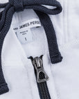 James Perse Vintage Cotton Zip Hoodie White