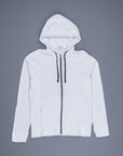 James Perse Vintage Cotton Zip Hoodie White