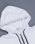 James Perse Vintage Cotton Zip Hoodie White