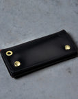 Croots Malton Bridle Leather Worker Wallet Black