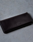Croots Malton Bridle Leather Worker Wallet Dark Havana