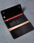 Croots Malton Bridle Leather Worker Wallet Dark Havana