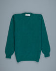 Laurence J. Smith Super soft Seamless Crew Neck Pullover Forest Sheen