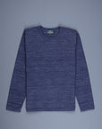 Studio D'Artisan 9938 Suvin Gold Loopwheel LS Tee Navy