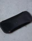 Croots Malton Bridle Leather Glasses Case Black