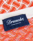 Drumohr Cotone Lino Biscottino Arancio Bianco