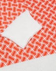 Drumohr Cotone Lino Biscottino Arancio Bianco