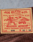 The Real McCoy's Corduroy Trousers Brown Lot. 906