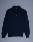 Drumohr Luxury 30G Cashmere Polo Blu Notte