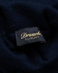 Drumohr Luxury 30G Cashmere Roll Neck Blu Notte