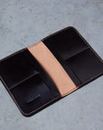 Croots Malton Bridle Leather Passport Wallet Dark Havana