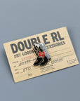 RRL Cowboy Boot pin enameled brass