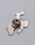 RRL Bucking Bronco pin enameled brass