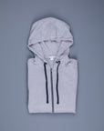 James Perse Vintage Cotton Zip Hoodie Fog