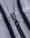 James Perse Vintage Cotton Zip Hoodie Fog