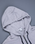 James Perse Vintage Cotton Zip Hoodie Fog
