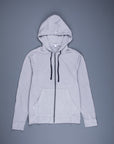 James Perse Vintage Cotton Zip Hoodie Fog