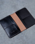 Croots Malton Bridle Leather Passport Wallet Black