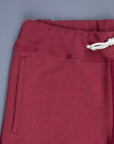 The Real McCoy's 9 Oz Loopwheel Shorts Maroon
