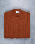 William Lockie Chirnside Cashmere Cable Crew Neck Volkan