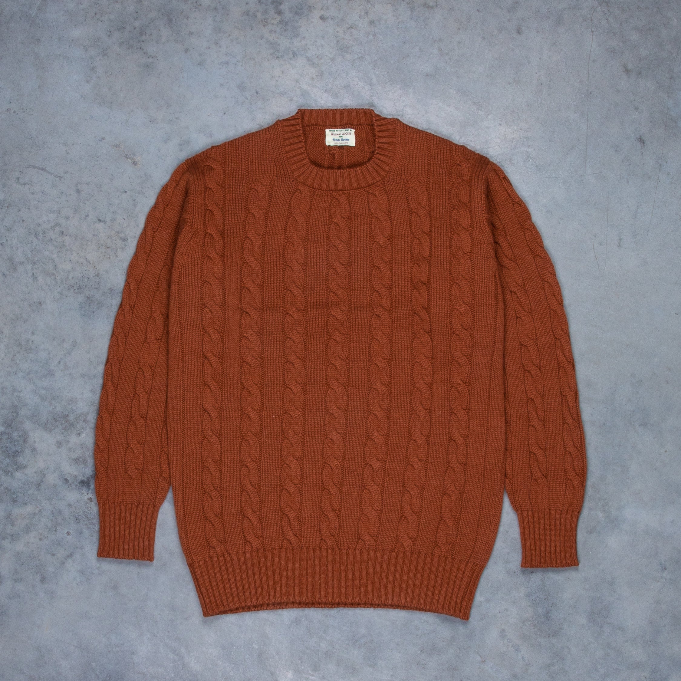 William Lockie Chirnside Cashmere Cable Crew Neck Volkan – Frans