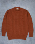 William Lockie Chirnside Cashmere Cable Crew Neck Volkan