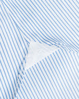 Finamore Napoli Shirt Eduardo Collar Alumo Navy Pencil Stripe