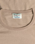 William Lockie x Frans Boone 30 gauge Loro Piana Merino's Crew Neck Sandstorm