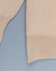 William Lockie x Frans Boone 30 gauge Loro Piana Merino's Crew Neck Sandstorm