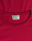 William Lockie x Frans Boone 30 gauge Loro Piana Merino's Crew Neck Chianti