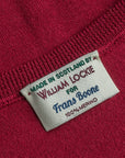 William Lockie x Frans Boone 30 gauge Loro Piana Merino's V-Neck Chianti