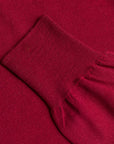 William Lockie x Frans Boone 30 gauge Loro Piana Merino's Crew Neck Chianti