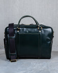 Croots Bridle Leather Holdall Racing Green - Medium