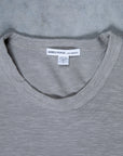 James Perse Crew Neck Reverse Slub Jersey T-Shirt Concrete