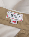 The Real McCoy's Joe McCoy 1950s Cotton Chino Trousers Beige