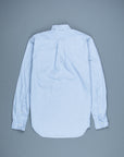 Gitman Vintage x Frans Boone Japanese woven stripe light Blue
