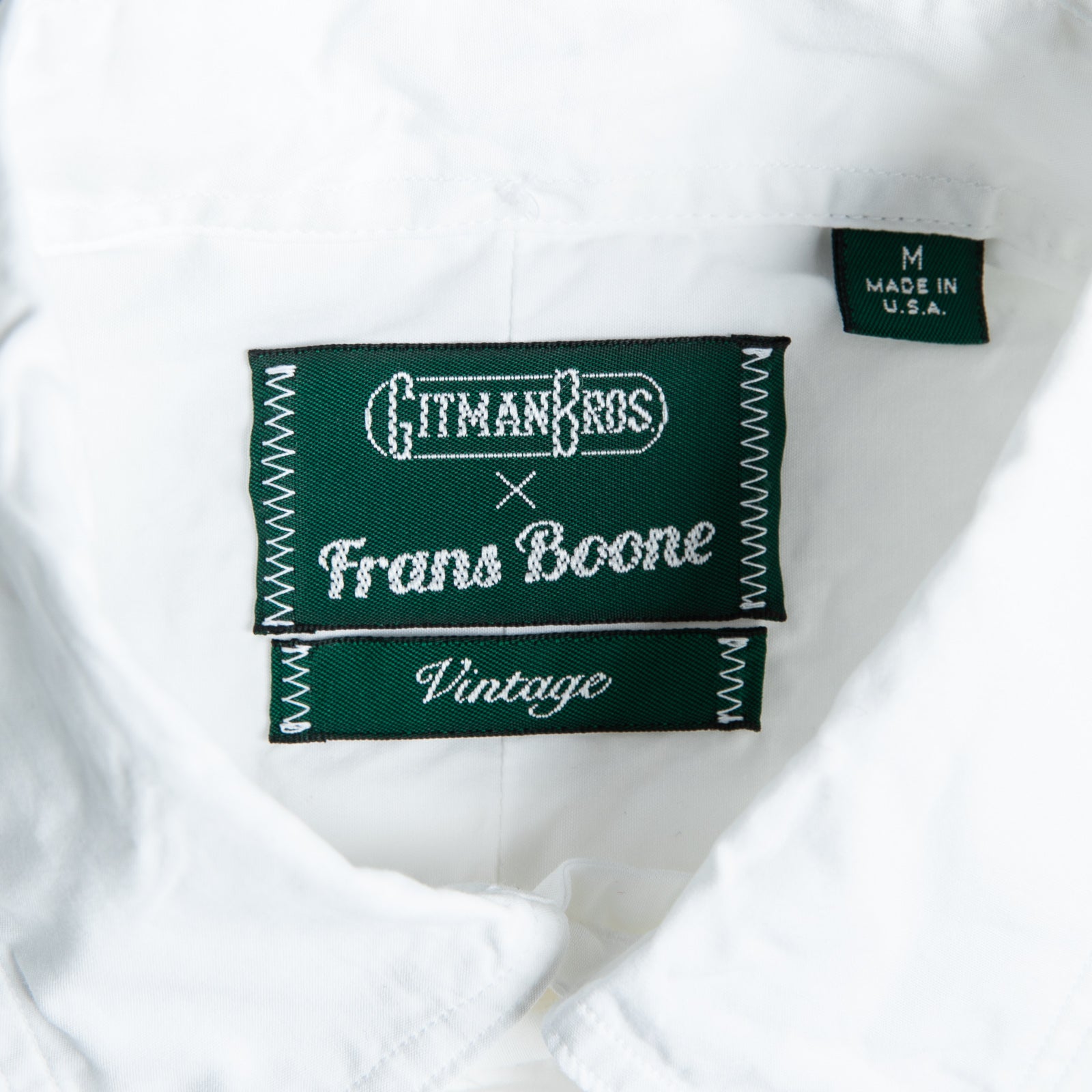 Gitman Vintage x Frans Boone Japanese woven poplin white