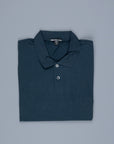 James Perse Elevated Lotus jersey short sleeve polo french navy