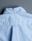 Gitman Vintage x Frans Boone Japanese woven poplin blue